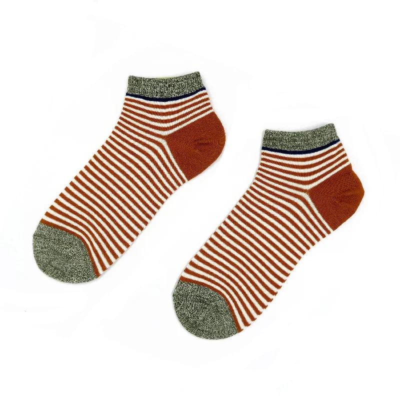 Weekend Special Thin Stripe Socks - Orange