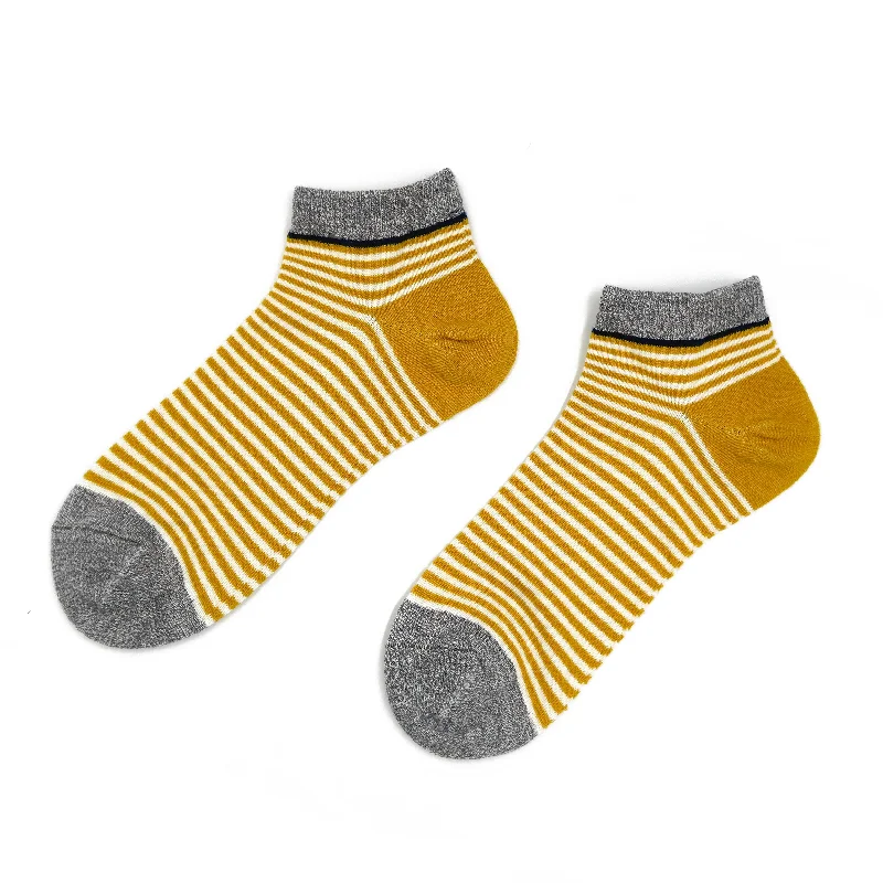 Savings Event Thin Stripe Low  Socks - Yellow