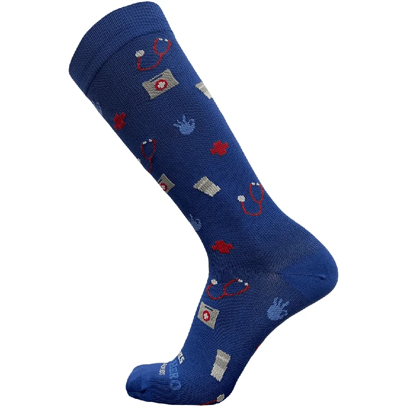 Weekend Discounts to Celebrate This Superhero Wears Scrubs Men's Compression Socks