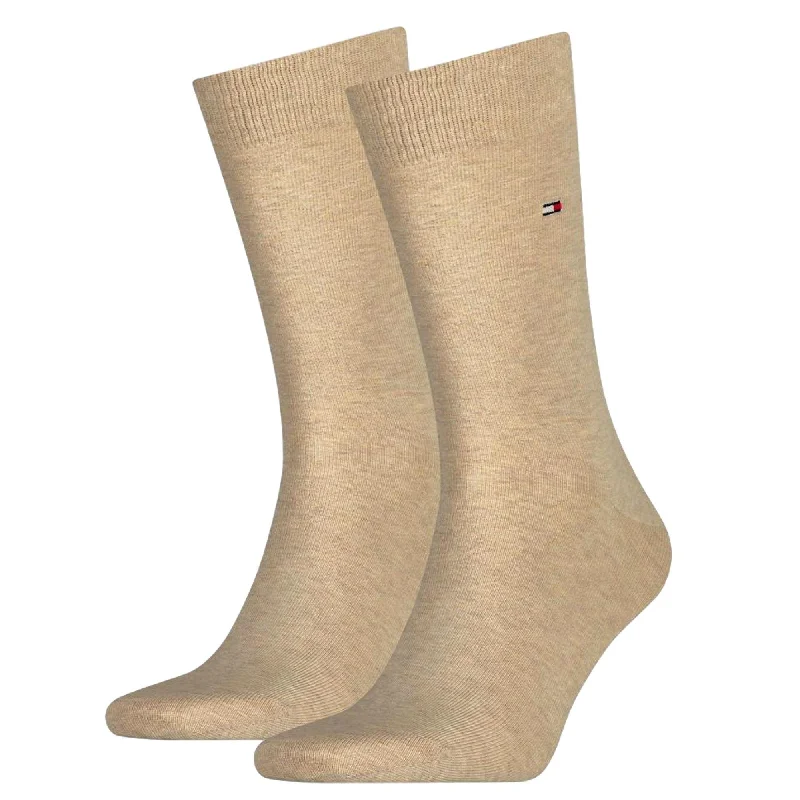 Weekend Deals That Please Tommy Hilfiger 2 Pack Classic Sock - Light Beige Melange
