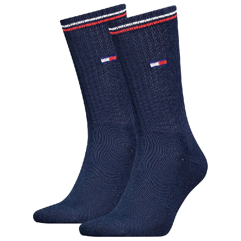 Quick Deals Tommy Hilfiger 2 Pack Iconic Socks - Dark Navy