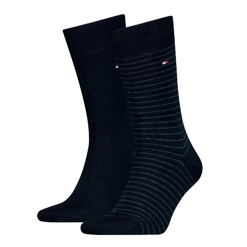 Markdown Sale Tommy Hilfiger 2 Pack Small Stripe Socks - Dark Navy