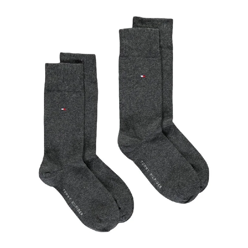 Special Offer Tommy Hilfiger Classic Solid Socks 2-Pack Anthracite Melange