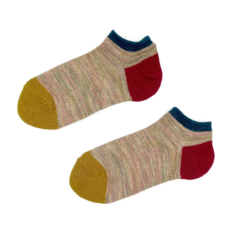 Shop Now Colorful Thread Ankle Low Socks - Pink