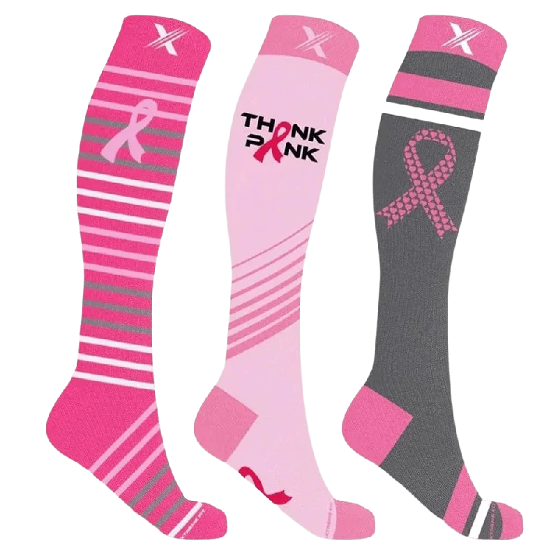 Quick Deals BCA Think Pink Socks (3-Pairs)