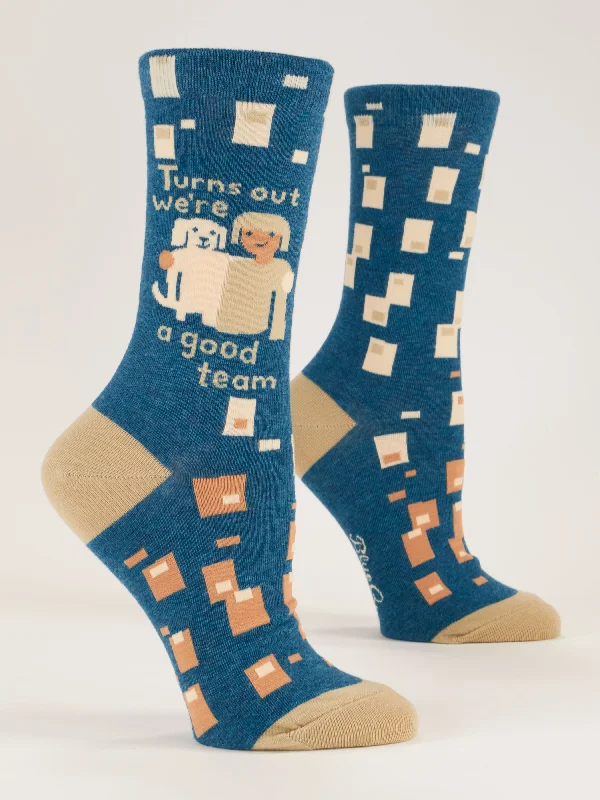 Final Offer Turns Out We're A Good Team W-Crew Socks