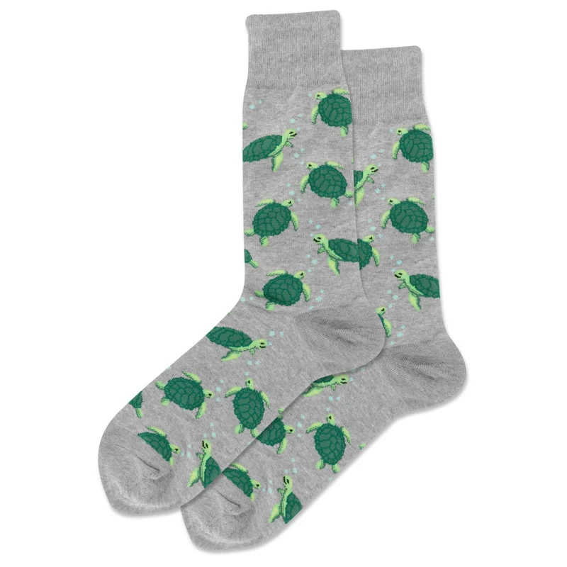 Weekend Discounts to Celebrate Turtles Men's Crew Socks