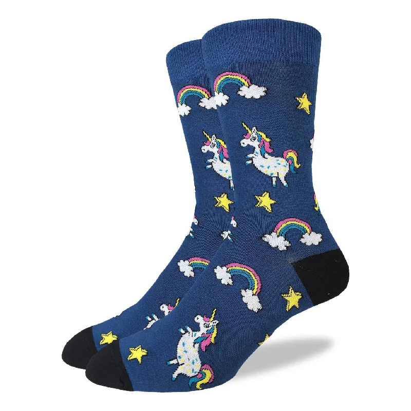 Final Clearance "Unicorns" Cotton Crew Socks by Good Luck Sock