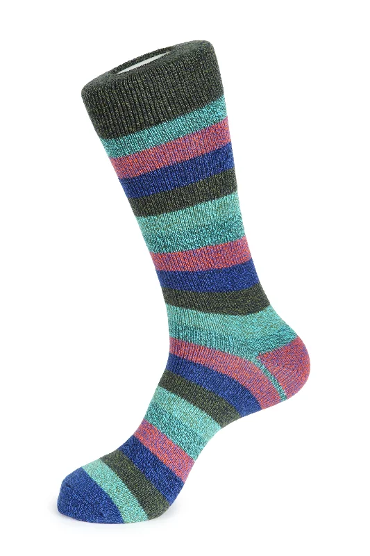 Closeout Deal Thick Basic Stripe Boot Sock