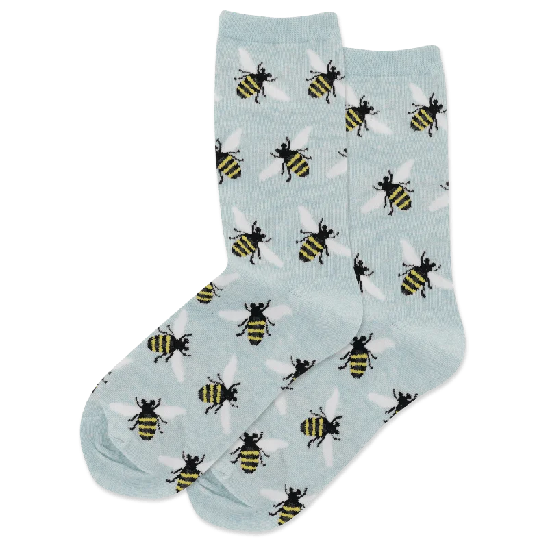 Weekend Bargains to Cherish Hot Sox "Bee's Knees" Cotton Dress Socks  - Medium