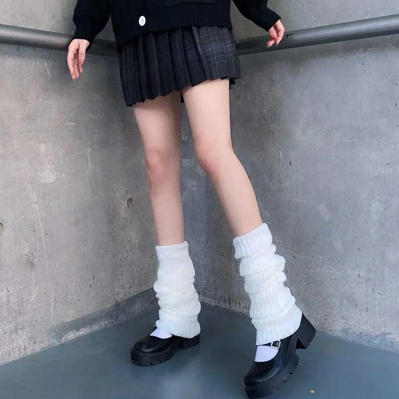 Weekend Discounts to Delight Women's Gothic Knitted Loose Knee-socks