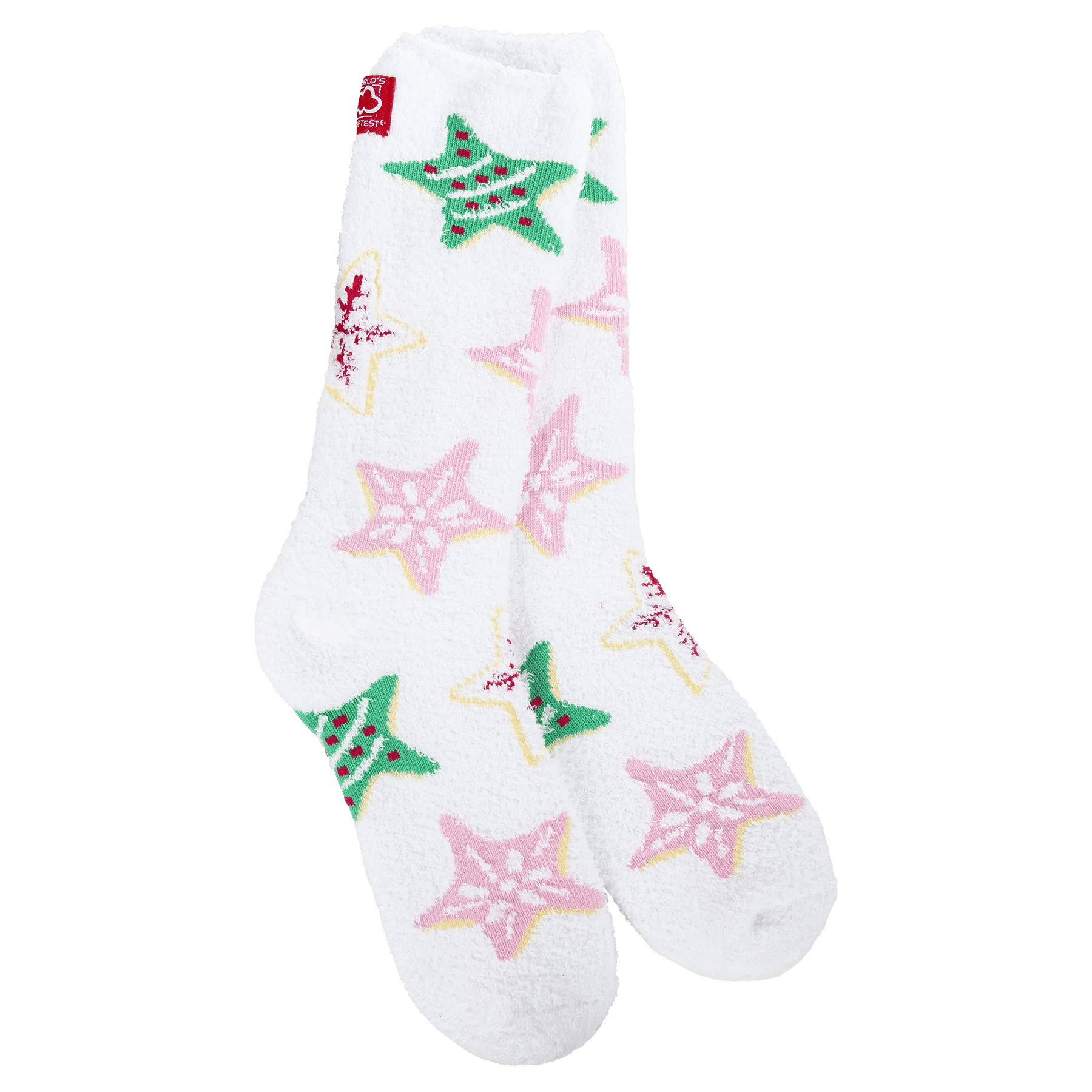 Today Only World's Softest Socks Holiday Crew Socks - Star Cookies