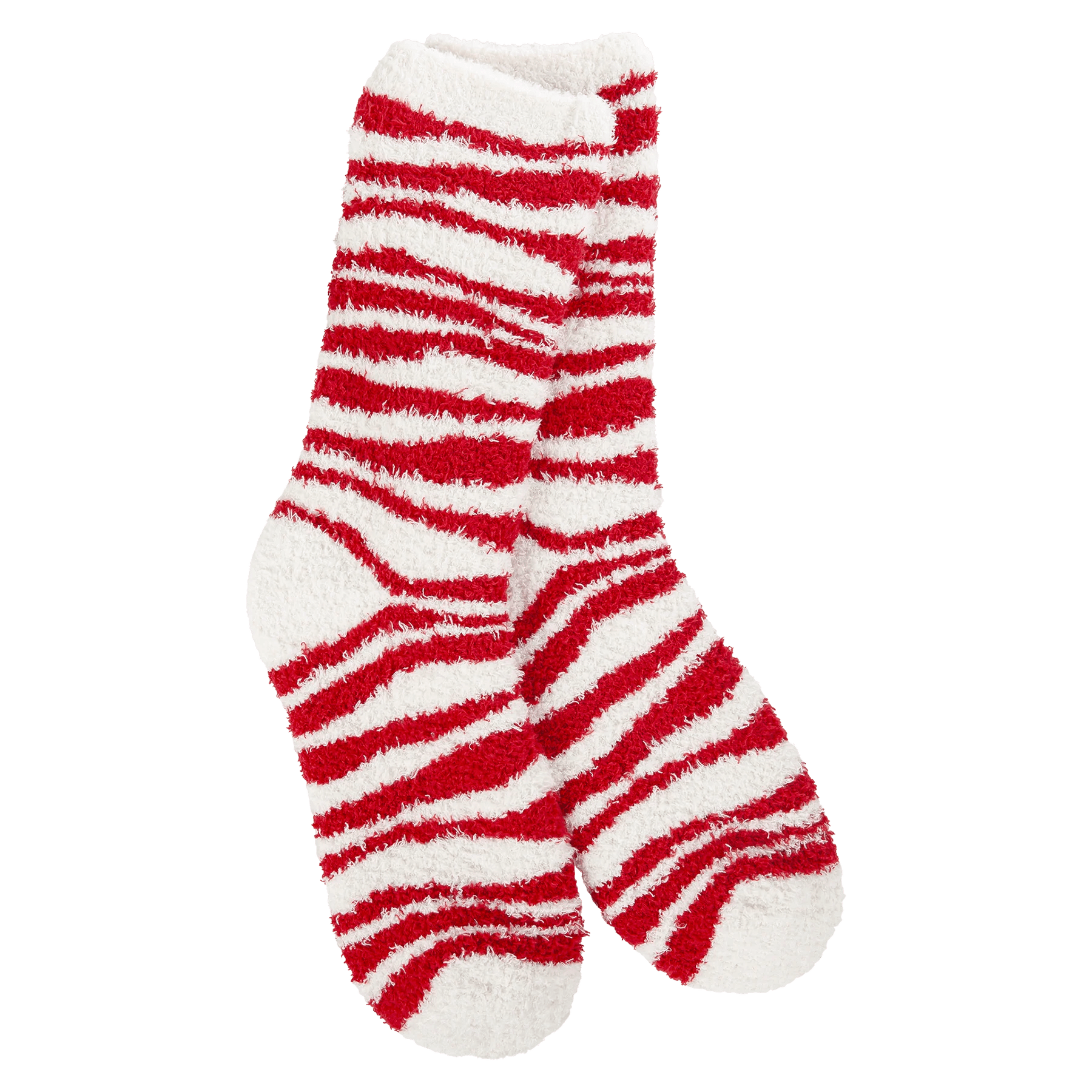 Value Pack World's Softest Socks Holiday Knit Pickin' Fireside Crew - Red Zebra