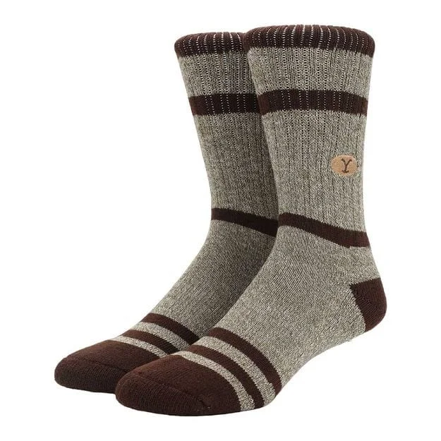 Yellowstone Embroidered Crew Socks