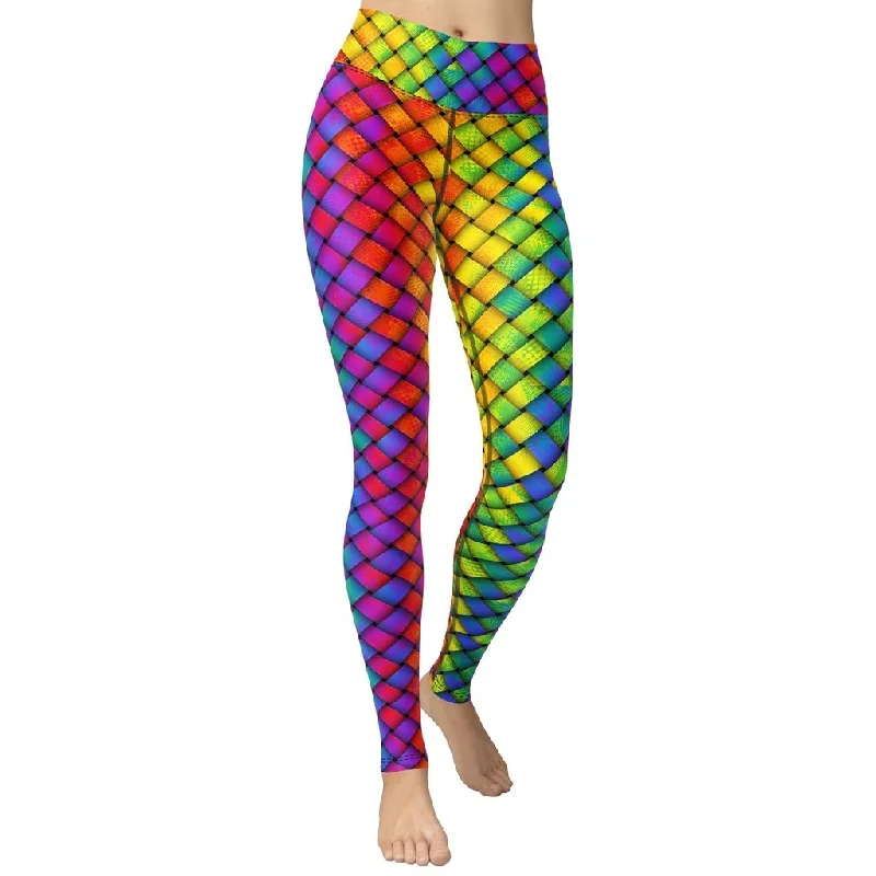 Weekend Deals That Impress 3D Rainbow Pattern Yoga Leggings