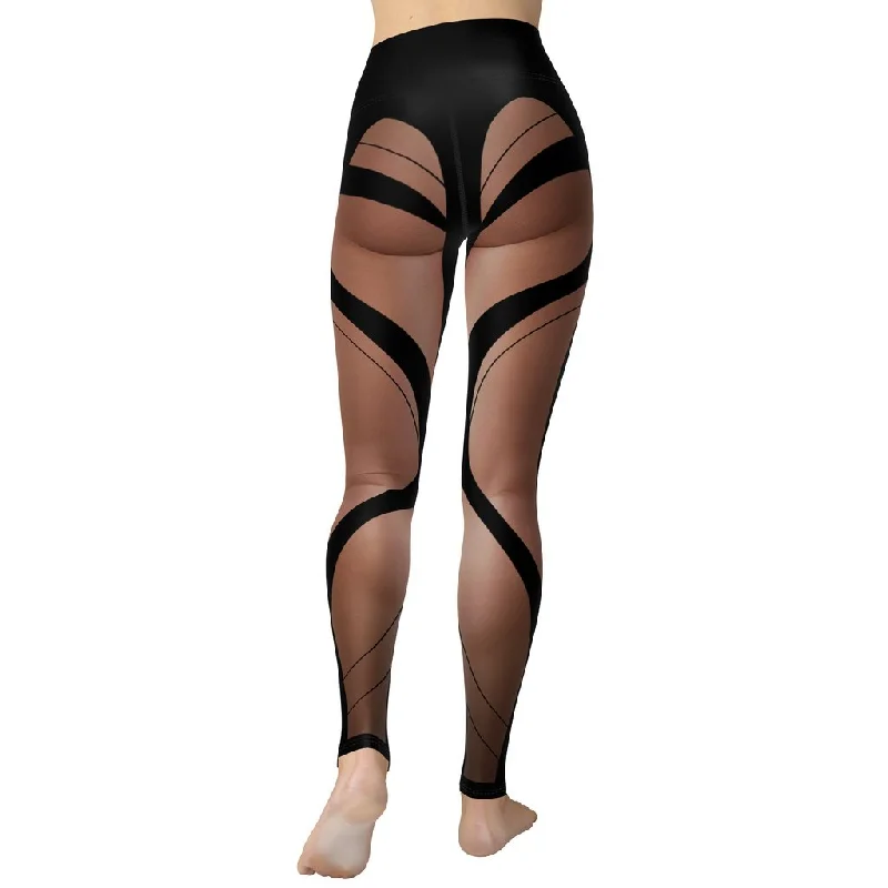 Weekend Discounts Worth Grabbing Bold Naked Leg Print Yoga Leggings