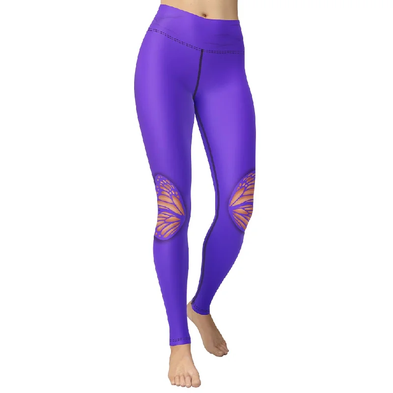Massive Savings Butterfly Cut Out Yoga Leggings
