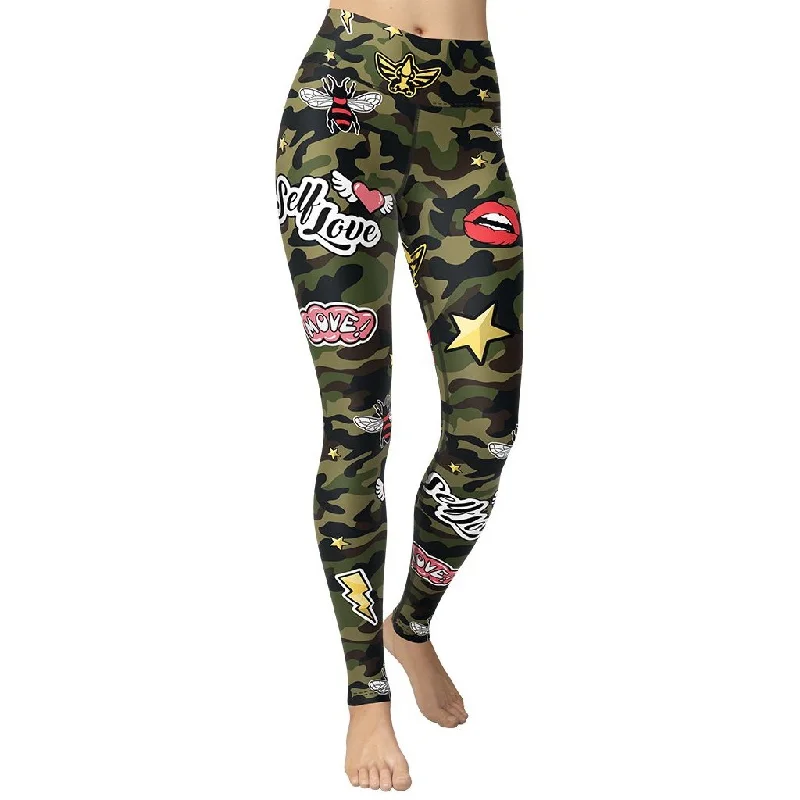 Weekend Discounts to Indulge In Camo Patch Yoga Leggings