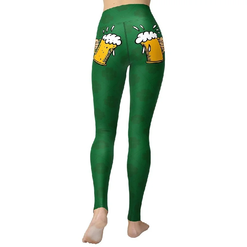 While Supplies Last Cheers St. Patrick's Yoga Leggings