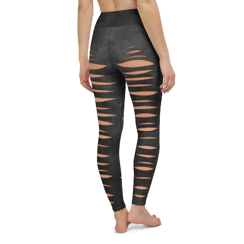 Discount Mania Chic Slits Yoga Leggings