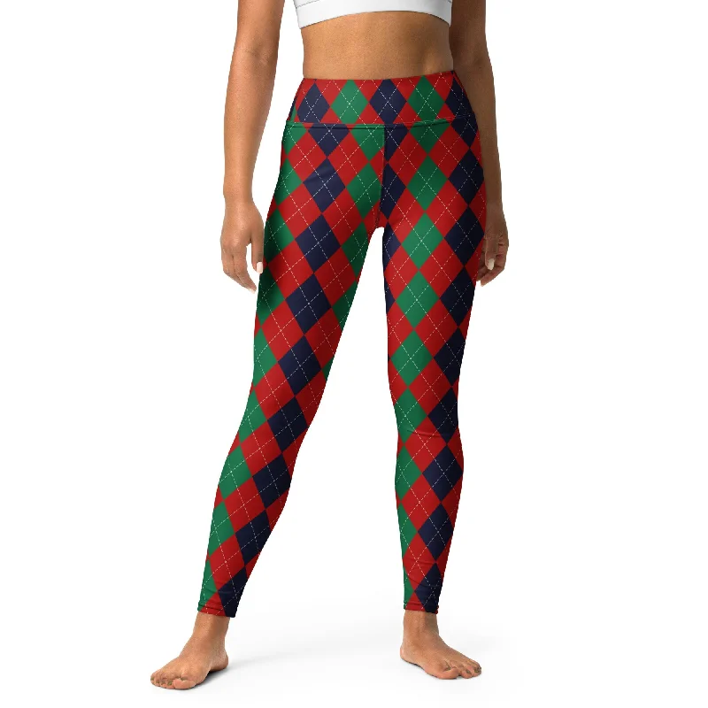 Weekend Bargains to Enjoy Christmas Argyle Yoga Leggings