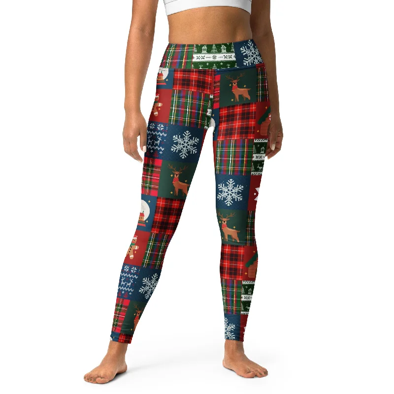 Weekend Specials to Grab Christmas Patchwork Yoga Leggings