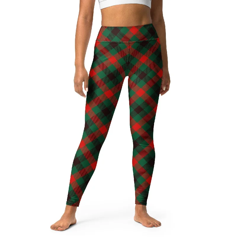 Weekend Deals to Make You Smile Christmas Plaid Yoga Leggings