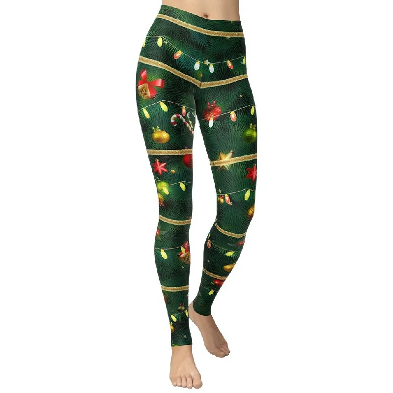 Flash Deal Christmas Tree Yoga Leggings