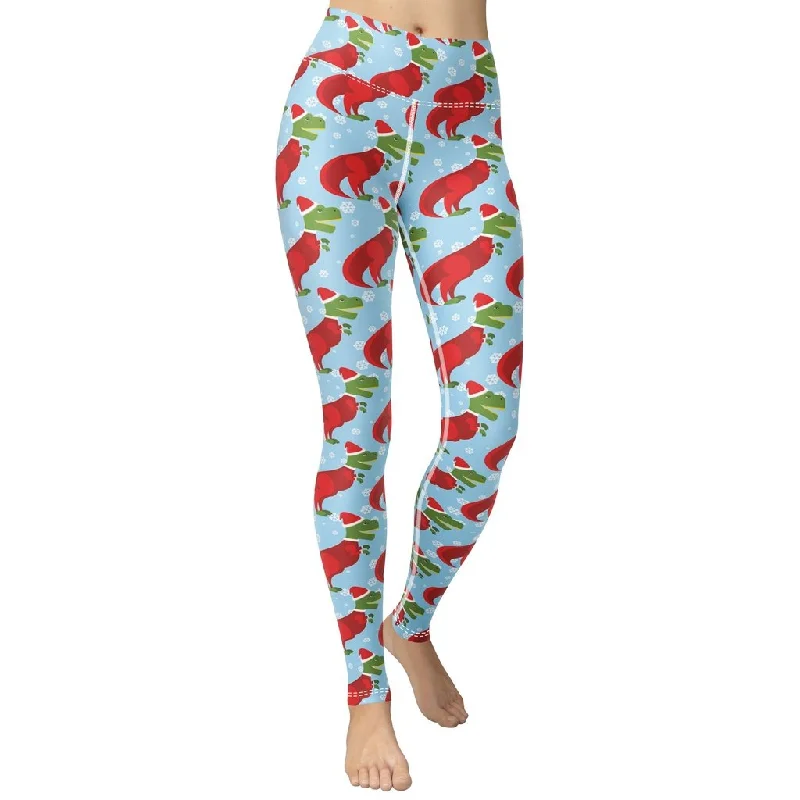 Weekend Specials to Indulge In Christmassy Dinosaurs Yoga Leggings