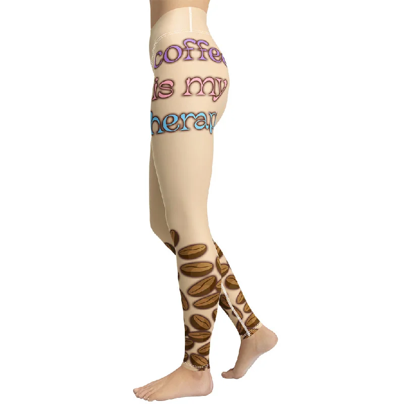Weekend Special Coffee Is My Therapy Yoga Leggings