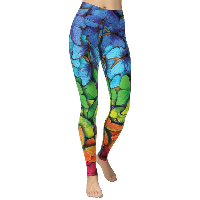Hot Buy Colorful Butterflies Yoga Leggings