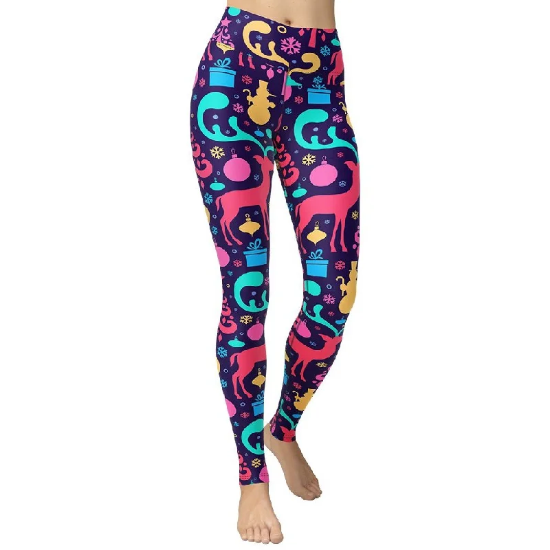 Great Bargain Colorful Christmas Yoga Leggings