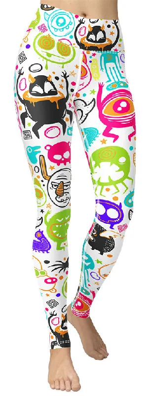 Unbeatable Deal Colorful Doodles Yoga Leggings