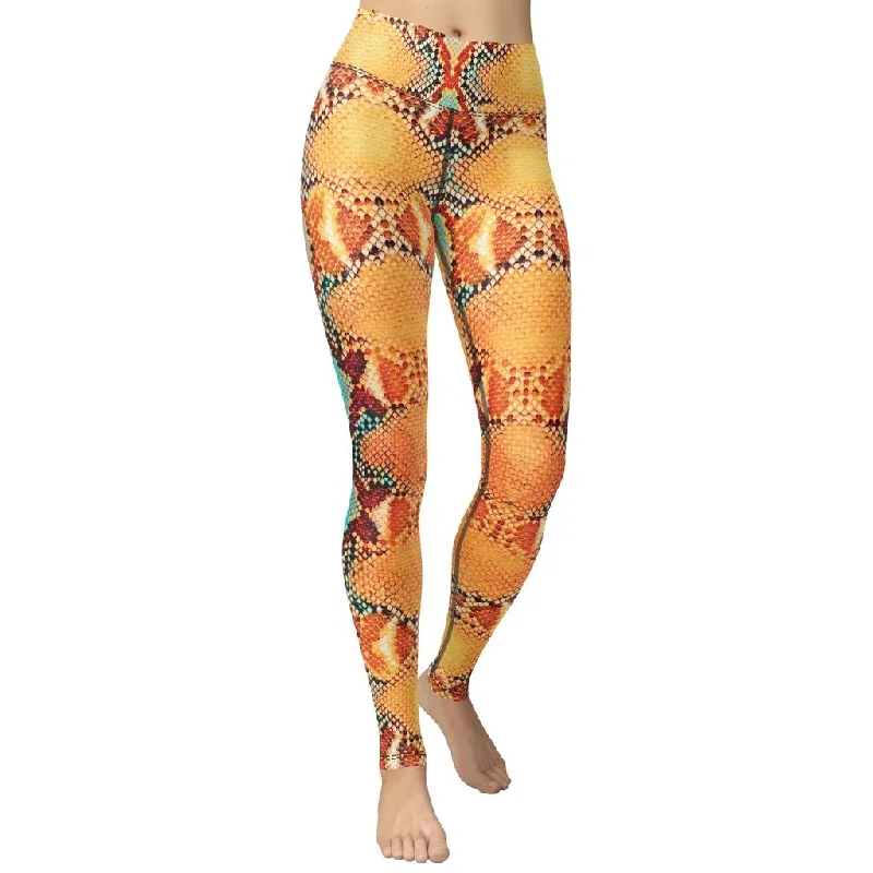 Weekend Specials to Celebrate Colorful Snake Pattern Yoga Leggings