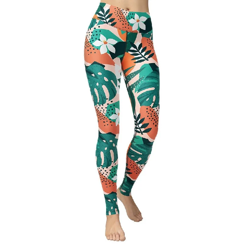 Unmissable Sale Contemporary Tropical Yoga Leggings