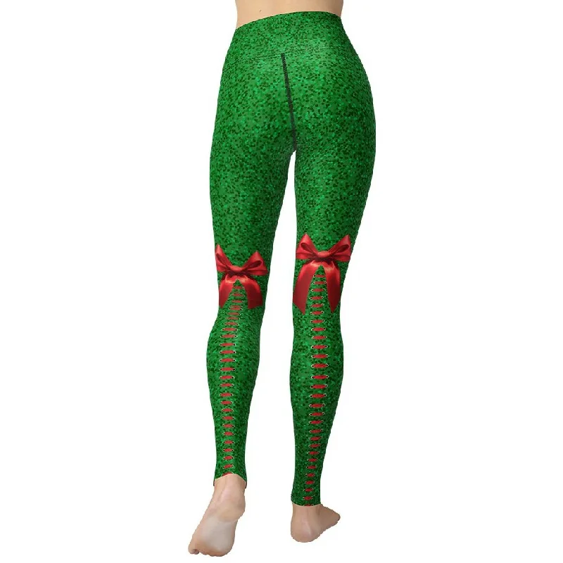 Weekend Deals That Amaze Cute Christmas Bow Yoga Leggings