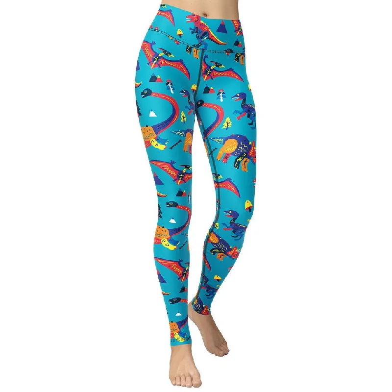 Half Price Cute Dinosaur Yoga Leggings