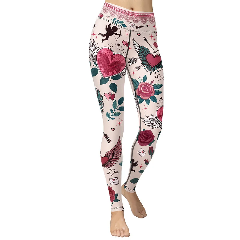 Hot Buy Cute Valentine Yoga Leggings