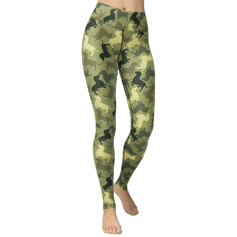 Super Savings Dachshund Camo Yoga Leggings