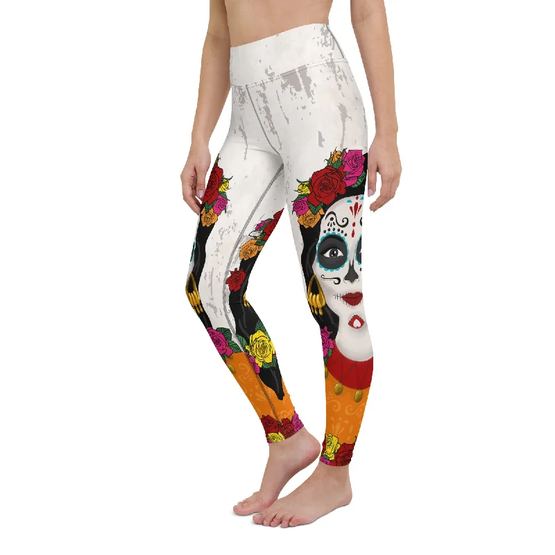 Weekend Bargains to Indulge In Day of the Dead Vibes Yoga Leggings