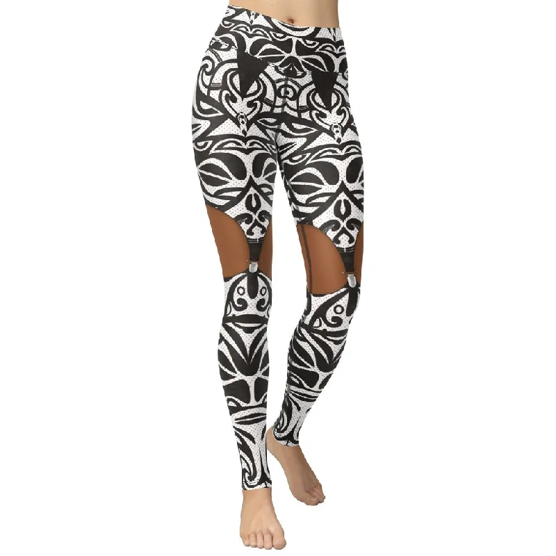 Special Buy Deep Brown Cute Suspenders Yoga Leggings