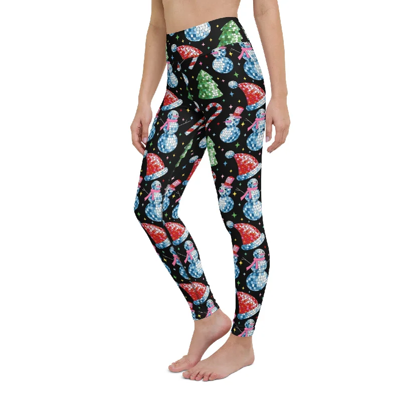 Weekend Offers That Impress Disco Christmas Yoga Leggings