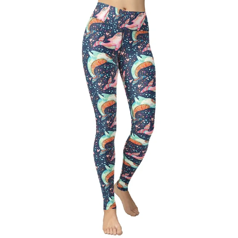 Weekend Savings Sensation Dolphin Yoga Leggings