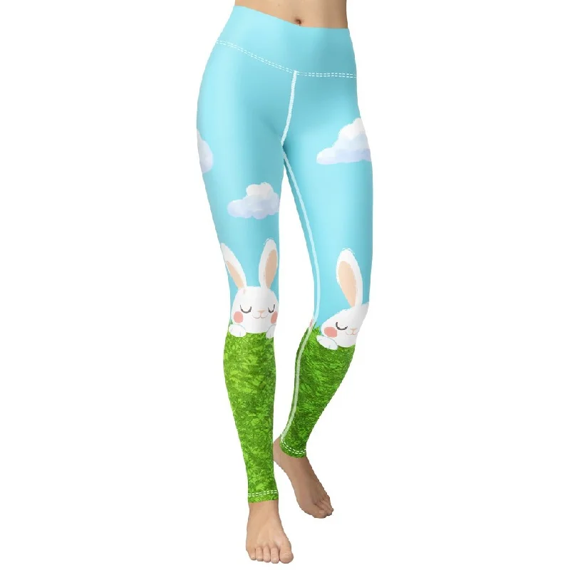 Weekend Discounts to Love Easter Bunny Yoga Leggings
