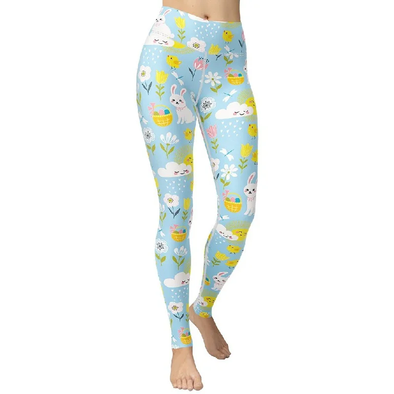Weekend Offers That Impress Easter Cute Pattern Yoga Leggings