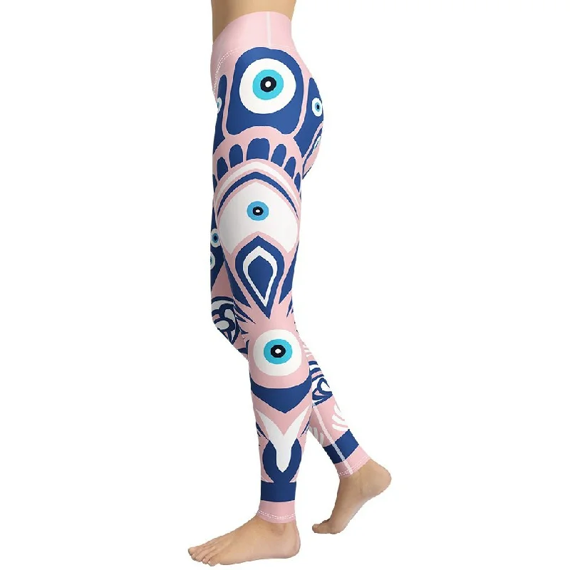 Weekend Offers That Dazzle Eye Symbol Yoga Leggings