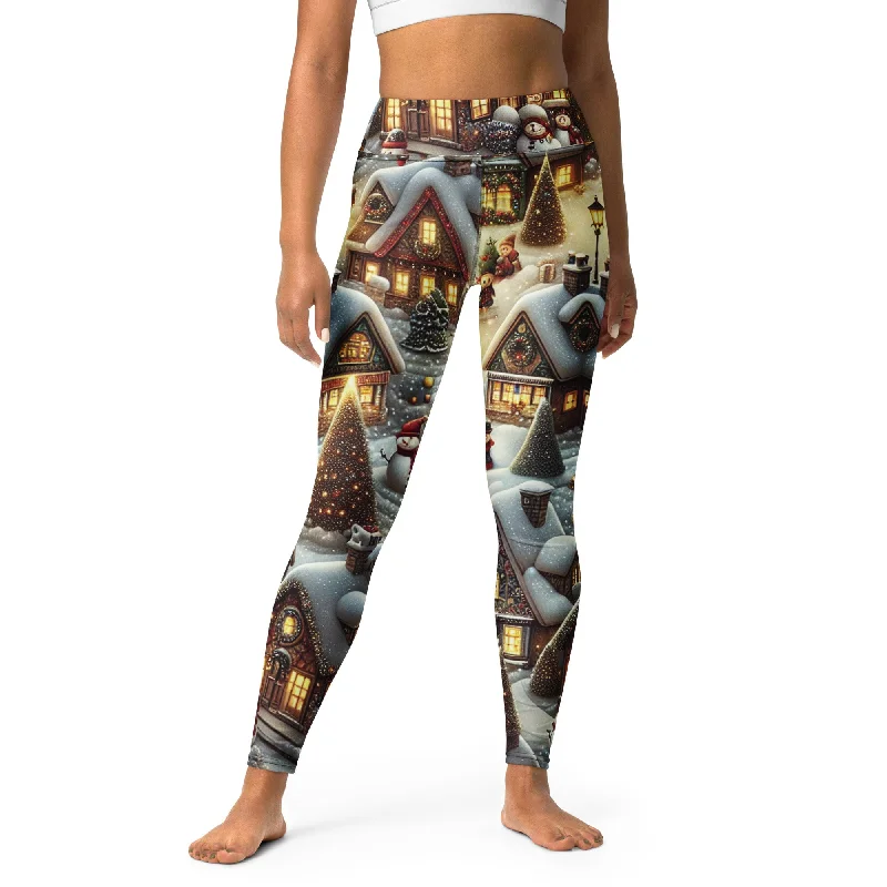 Weekend Discounts to Savor Festive Village Yoga Leggings