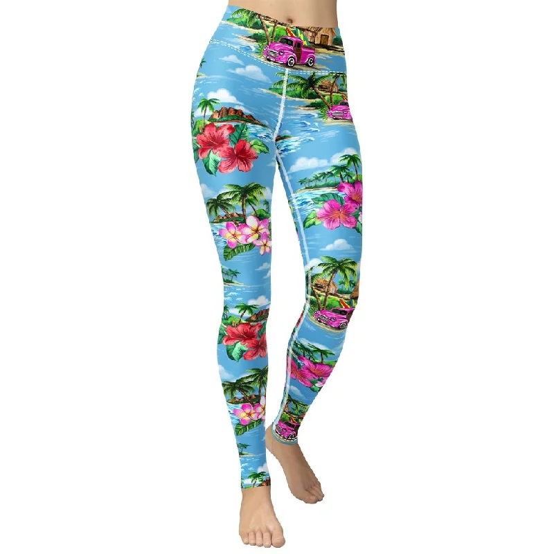 Weekend Offers That Shine Floral Island Yoga Leggings