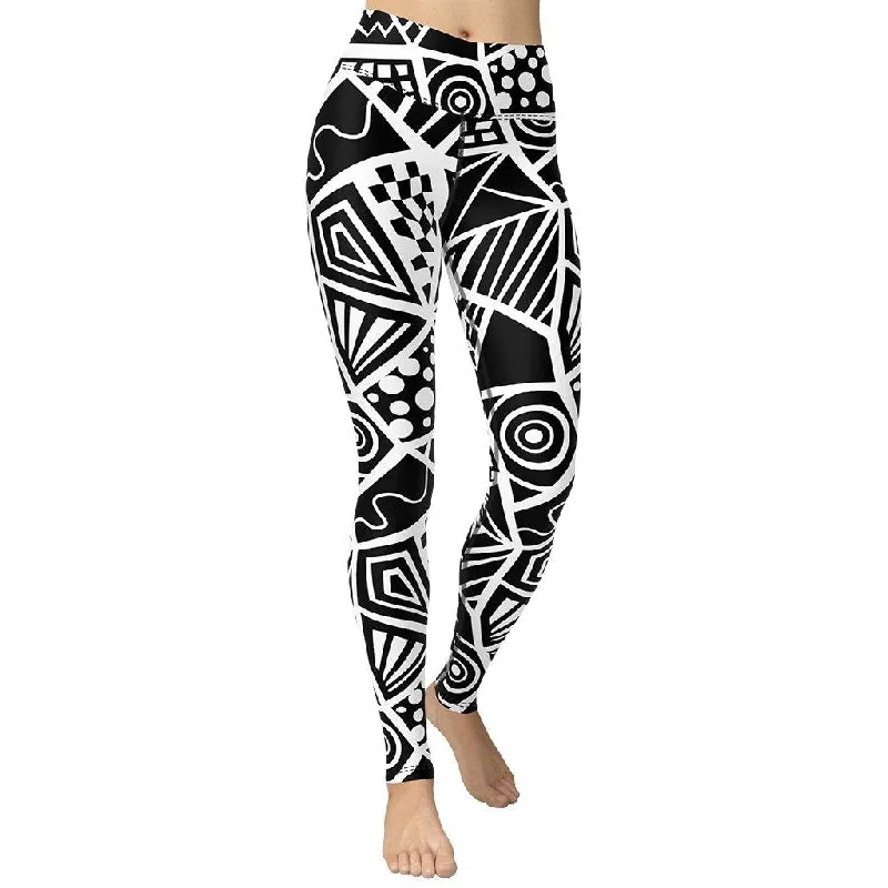 Weekend Savings Bonanza Geometric Shape Yoga Leggings