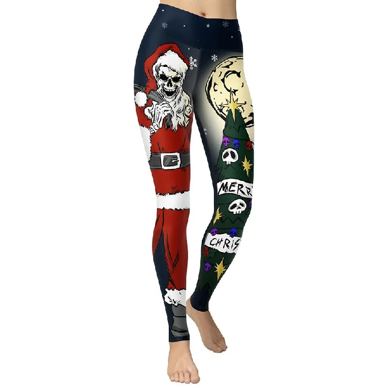 Weekend Wonders Await! Goth Christmas Yoga Leggings